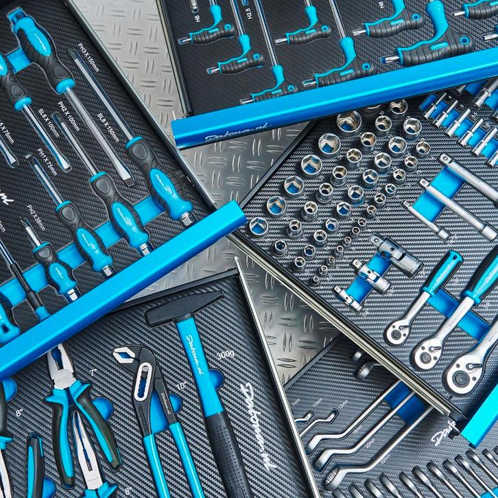 Datona Gereedschapsset 297-delig in softmodules - voor 8, Doe-het-zelf en Bouw, Gereedschap | Handgereedschap, Ophalen of Verzenden