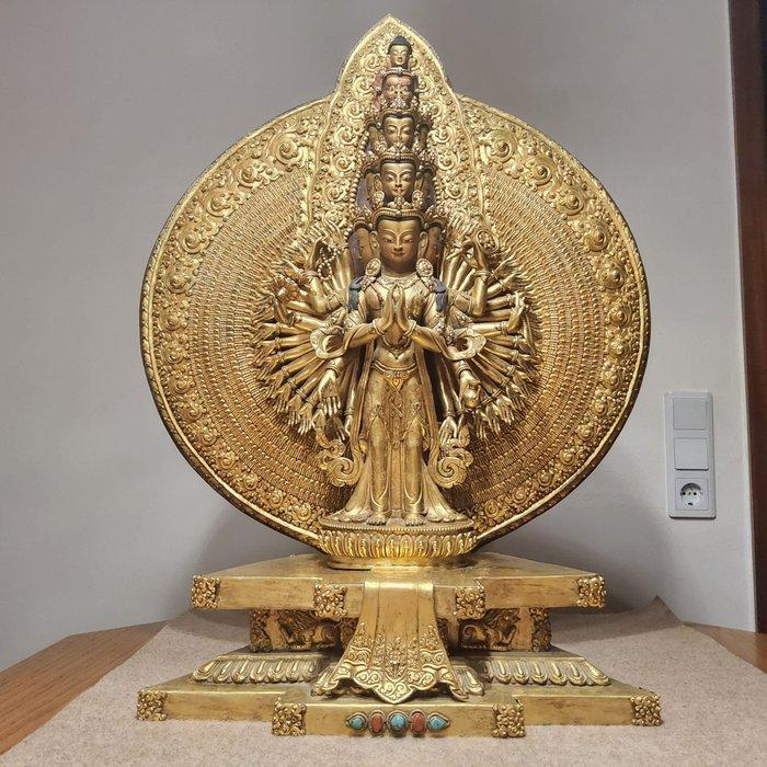 Duizendarmige Avalokiteshvara - Nepal - 20e eeuw, Antiek en Kunst, Antiek | Overige Antiek