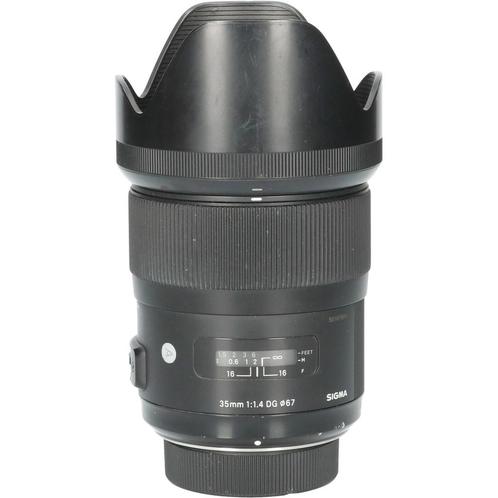 Tweedehands Sigma 35mm f/1.4 DG HSM Art Nikon F CM2398, Audio, Tv en Foto, Foto | Lenzen en Objectieven, Overige typen, Gebruikt