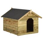 vidaXL Hondenhok met opklapbaar dak geïmpregneerd grenenhout, Nieuw, Verzenden