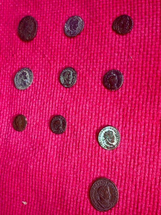Romeinse Rijk Lot de 10 monnaies romaine (antoninien,, Postzegels en Munten, Munten | Europa | Niet-Euromunten