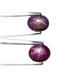 Sans prix de réserve - 2 pcs Rubis étoilé - 5.27 ct -, Bijoux, Sacs & Beauté, Pierres précieuses