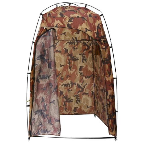 vidaXL Tente de vestiaire/WC/ Douche Camouflage, Caravanes & Camping, Sacs de couchage, Neuf, Envoi