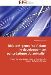 Role des genes sox dans le developpement panc. MULDER-C.=, Livres, Livres Autre, Envoi