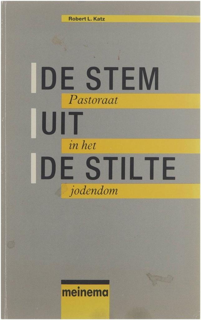 STEM UIT DE STILTE. PASTOR JODENDOM 9789021135267 Katz, Boeken, Godsdienst en Theologie, Gelezen, Verzenden