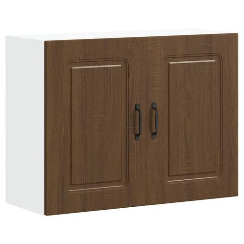 vidaXL Keukenwandkast Kalmar bewerkt hout bruin eikenkleur, Huis en Inrichting, Kasten | Overige, Nieuw, Verzenden
