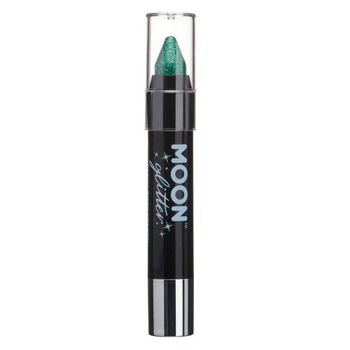 Moon Glitter Holographic Body Crayons Green 3.2g, Hobby en Vrije tijd, Feestartikelen, Nieuw, Verzenden