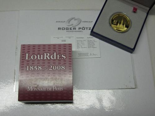 50 Euro goud Lourdes 2008 Frankreich goud, Postzegels en Munten, Munten | Europa | Euromunten, België, Verzenden