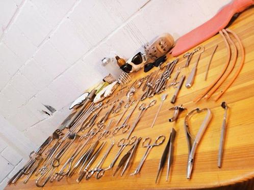 Instrument médical - Ensemble doutils médicaux vintage, Antiek en Kunst, Antiek | Wandborden en Tegels