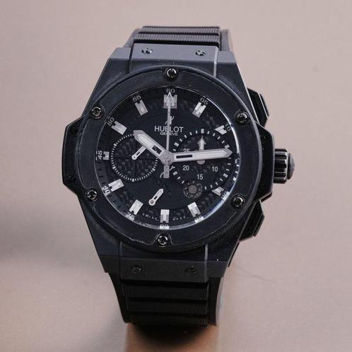 Hublot - King Power Split Second Power Reserve Black Ceramic, Handtassen en Accessoires, Horloges | Heren