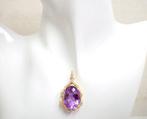 Pendentif - 18 carats Or jaune - 17.00ct. tw. Améthyste -