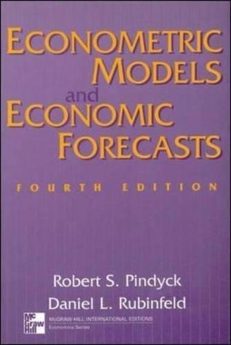 Econometric Models And Economic Forecast 9780071158367, Livres, Langue | Anglais, Envoi