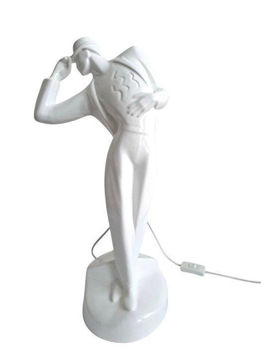Lampe de table - Porcelaine - Dandy avec Bolhoed, Antiek en Kunst, Kunst | Designobjecten