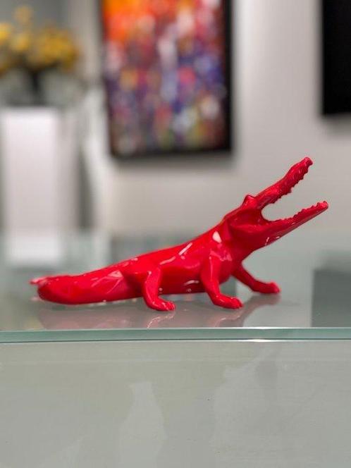 Richard Orlinski (1966) - Croco spirit - Red Orlinski, Antiek en Kunst, Kunst | Schilderijen | Modern