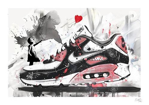 SKE - Air Max Banksy, Antiek en Kunst, Kunst | Designobjecten