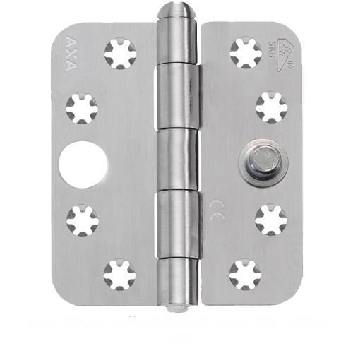 Smart SKG3 veiligheidsscharnier 89x79 mm AXA rvs, Doe-het-zelf en Bouw, Hang- en Sluitwerk, Klink of Kruk, Nieuw, Overige materialen