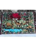 Wandtapijt - 125 cm - 190 cm - Antiek wandtapijt met herten, Antiek en Kunst