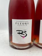 Fleury, Rosé de saignée - Champagne Rosé - 2 Magnum (1,5 L), Verzamelen, Nieuw