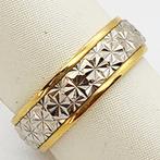 Other brand - Ring - 18 karaat Witgoud, Geel goud, Nieuw