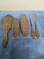 Toiletset (5) - .800 zilver, Antiek en Kunst