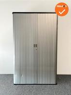 Gispen octa  Roldeurkast - 193x122x45cm - Zilvergrijs met zi, Werkplek, Ophalen of Verzenden, Gebruikt, Kast