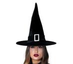 Halloween Heksenhoed Zwart Fluweel, Hobby en Vrije tijd, Verzenden, Nieuw