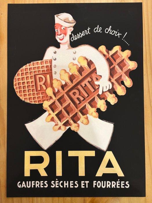 LÉON DUPIN - Gaufres sèches et fourrées Rita / 1933, Antiek en Kunst, Kunst | Tekeningen en Fotografie