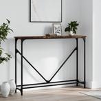 vidaXL Wandtafel 102x22,5x75 cm bewerkt hout gerookt, Huis en Inrichting, Tafels | Bijzettafels, Verzenden, Nieuw