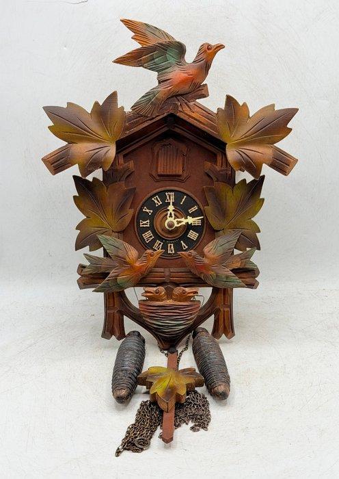 Koekoeksklok - Hout, Messing - 1970-1980 - Automatonbeweging, Antiek en Kunst, Curiosa en Brocante