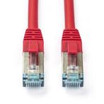 Netwerkkabel | Cat6a S/FTP | 10 meter (Rood), Nieuw, Verzenden