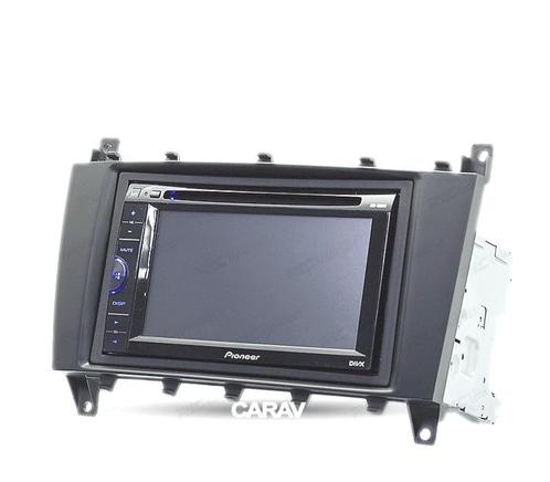 FACADE AUTORADIO 2 DIN NOIR POUR MERCEDES CLASSE C CLASSE CL, Auto diversen, Autoradio's, Verzenden
