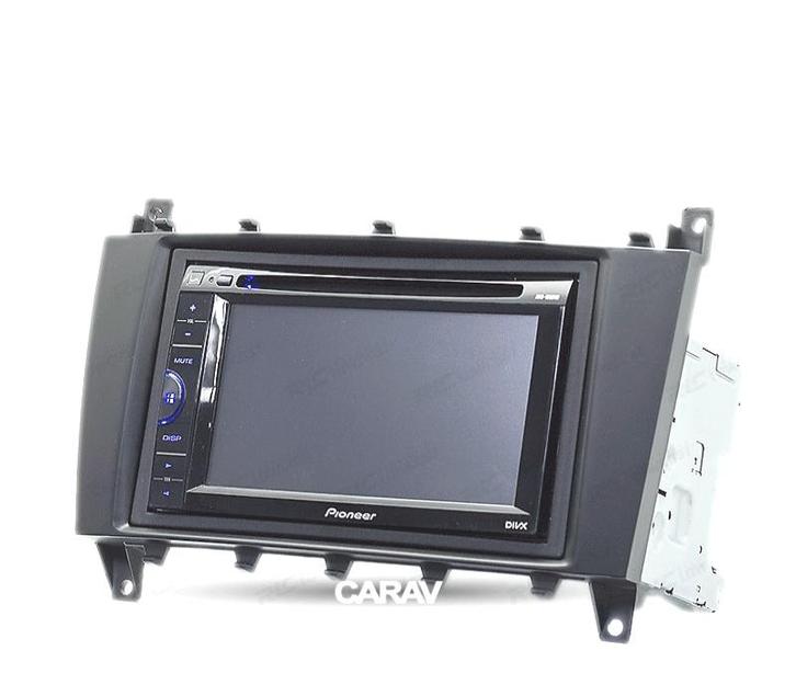 FACADE AUTORADIO 2 DIN NOIR POUR MERCEDES CLASSE C CLASSE CL, Auto diversen, Autoradio's, Verzenden