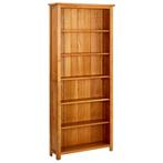 vidaXL Boekenkast met 6 schappen 80x22,5x180 cm massief, Huis en Inrichting, Kasten | Boekenkasten, Verzenden, Nieuw