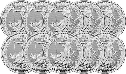 10 troy ounce - Zilver .999 - Britannia 2025 - 311 gram -, Postzegels en Munten, Edelmetalen en Baren