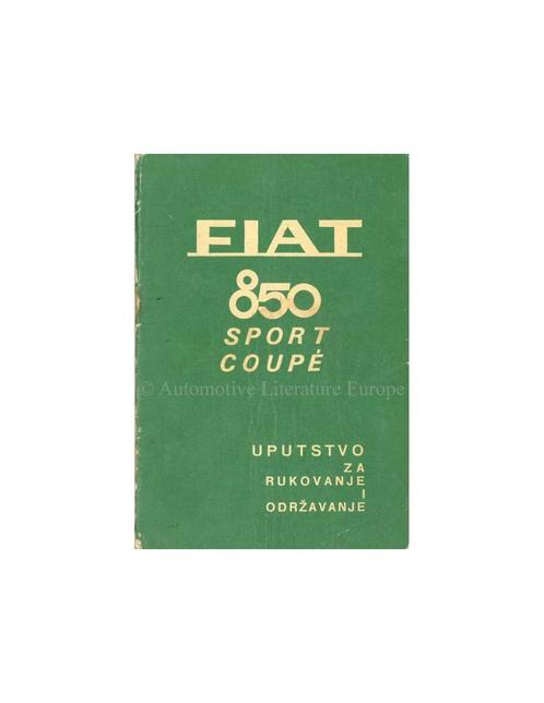 1968 FIAT 850 SPORT COUPÉ INSTRUCTIEBOEKJE KROATISCH, Autos : Divers, Modes d'emploi & Notices d'utilisation
