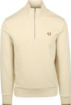 Fred Perry Half Zip Trui Ecru maat Maat 52/54 (L) Heren, Kleding | Heren, Maat 52/54 (L), Verzenden, Beige, Nieuw