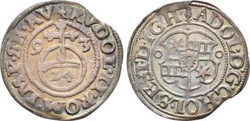 1/24 taler, daalder 1593 Schleswig Holstein Schauenburg:..., Verzenden, België