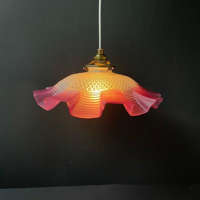 Lamp - Glas, Messing, Antiek en Kunst, Curiosa en Brocante
