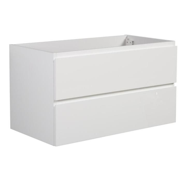 Wastafelkast Angela 80 x 48 cm Wit Hangend Wastafelmeubel, Huis en Inrichting, Badkamer | Badkamermeubels, Nieuw, Verzenden