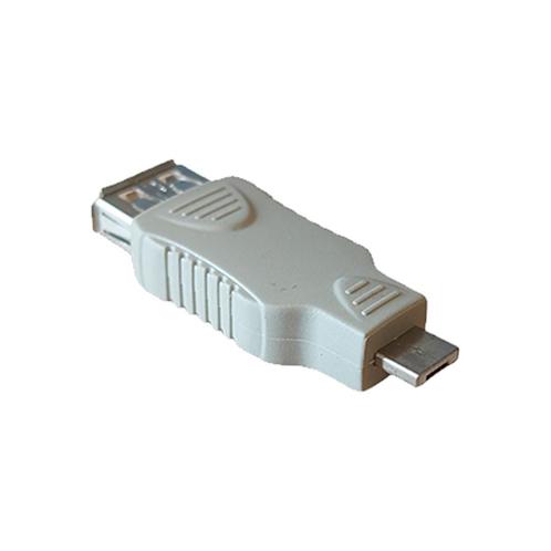 USB Adapter - Micro USB-A male naar USB-A female - Beige -, Computers en Software, Pc- en Netwerkkabels, Nieuw