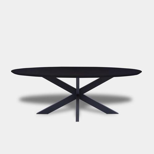 Tafel Ovaal Eikenhout - Matrix - Donker Eiken, Huis en Inrichting, Tafels | Eettafels