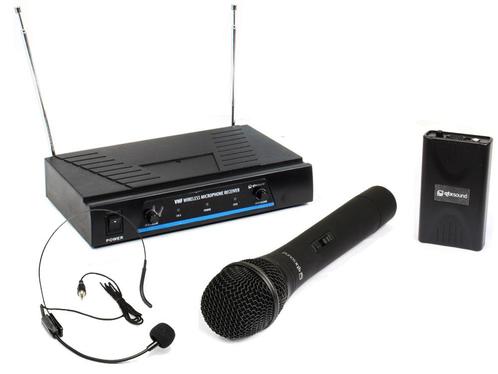 Qtx VHN2 Draadloos Hand + Headset Microfoon  VHF 174.1 +, Musique & Instruments, Boîtiers & Valises