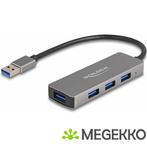 Delock 63171 4-poorts USB 5 Gbps hub met USB, Informatique & Logiciels, Clés USB, Verzenden