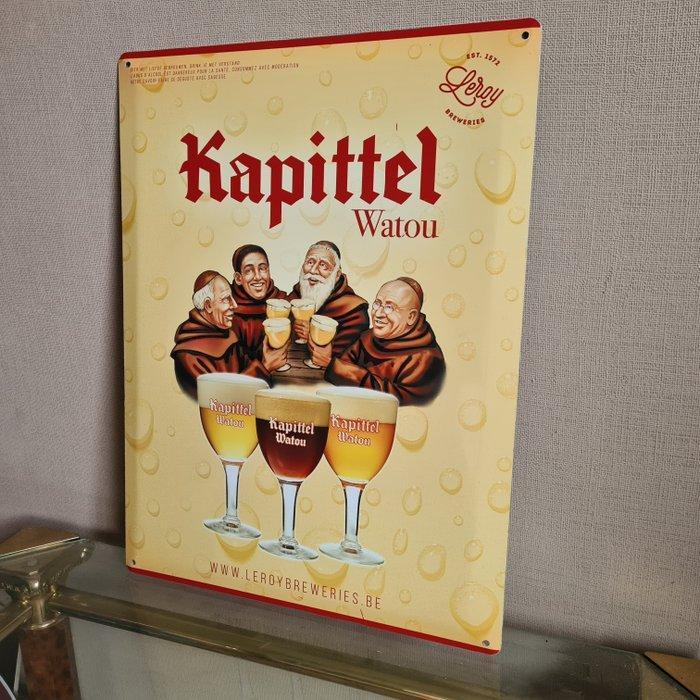 Brouwerij Leroy Poperinge - Kapittel Watou - Reclamebord -, Antiek en Kunst, Antiek | Wandborden en Tegels