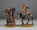 Lepi - Sculpture, Flight into Egypt - 15 cm - Bois, Antiek en Kunst