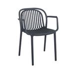 Terrasstoel Lena m/a - Antraciet- Vintage/Café, Tuin en Terras, Ophalen