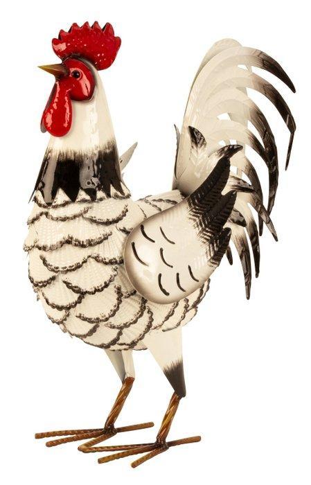 Steel Rooster - Beeldje - Staal, Antiek en Kunst, Curiosa en Brocante