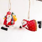 2 Amerikaanse Kerstmannen Kerstboom Hanger Set Kerstbal, Verzenden, Nieuw