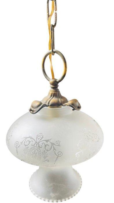 Plafondlamp - Brons, Kristal, Antiek en Kunst, Curiosa en Brocante