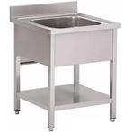 Spoeltafel | ECO | RVS | 1 Spoelbak (Midden) | Bodemschap |, Zakelijke goederen, Horeca | Keukenapparatuur, Verzenden, Nieuw in verpakking